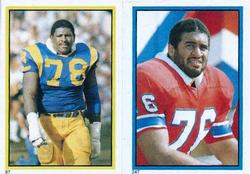 1984 Topps Stickers #97 / 247 Jackie Slater / Brian Holloway Front