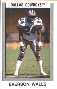 1989 Panini Stickers #36 Everson Walls Front