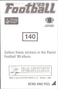 1989 Panini Stickers #140 Jerome Brown Back