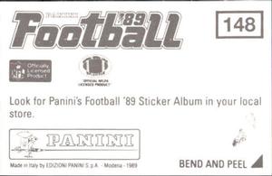1989 Panini Stickers #148 Phoenix Cardinals Logo Back