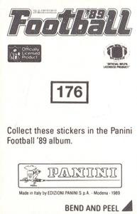 1989 Panini Stickers #176 Tampa Bay Bucs Logo Back