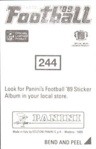 1989 Panini Stickers #244 Anthony Munoz Back