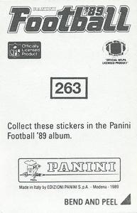 1989 Panini Stickers #263 John Elway Back