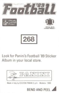 1989 Panini Stickers #268 Tony Dorsett Back