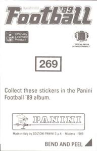 1989 Panini Stickers #269 Greg Kragen Back