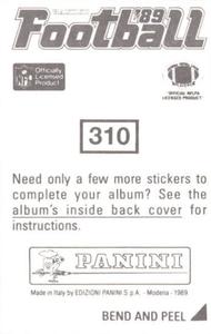 1989 Panini Stickers #310 Neil Smith Back