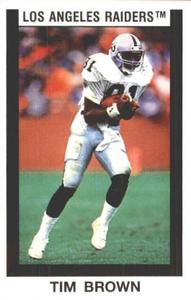 1989 Panini Stickers #319 Tim Brown Front