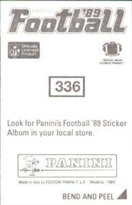 1989 Panini Stickers #336 Ferrell Edmunds Back