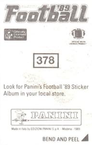 1989 Panini Stickers #378 Rod Woodson Back