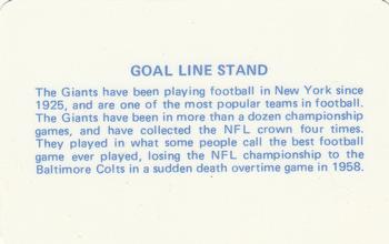 1976 Popsicle #NNO New York Giants Back