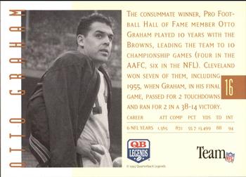 1993 Quarterback Legends #16 Otto Graham Back