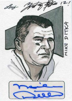 2012 Leaf Best of Football - Hand Drawn & Autographed Sketches #NNO Mike Ditka Front