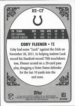 2012 Topps Magic - Rookie Enchantment #RE-CF Coby Fleener Back
