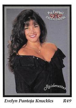 1994-95 Sideliners Pro Football Cheerleaders #R49 Evelyn Knuckles Front