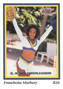 1994-95 Sideliners Pro Football Cheerleaders #R26 Franchesta Marbury Front