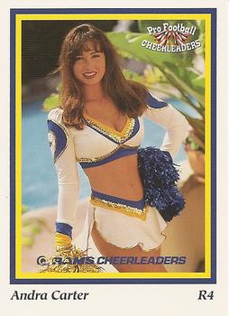 1994-95 Sideliners Pro Football Cheerleaders #R4 Andra Carter Front