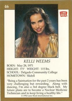 1992 Lime Rock Pro Cheerleaders #46 Kelli Weems Back