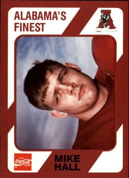 1989 Collegiate Collection Coke Alabama Crimson Tide (580) #43 Mike Hall Front
