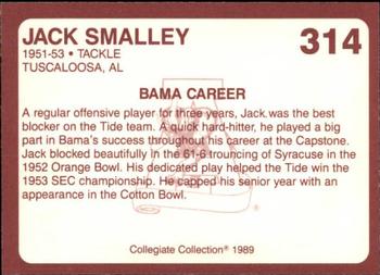 1989 Collegiate Collection Coke Alabama Crimson Tide (580) #314 Jack Smalley Back