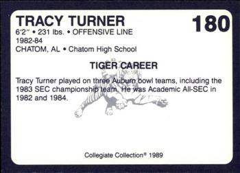 1989 Collegiate Collection Coke Auburn Tigers (580) #180 Tracy Turner Back