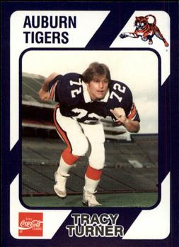 1989 Collegiate Collection Coke Auburn Tigers (580) #180 Tracy Turner Front