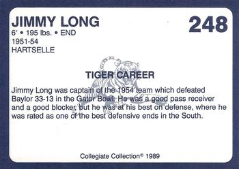 1989 Collegiate Collection Coke Auburn Tigers (580) #248 Jimmy Long Back
