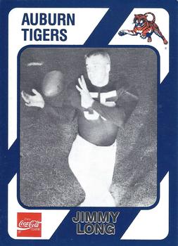 1989 Collegiate Collection Coke Auburn Tigers (580) #248 Jimmy Long Front
