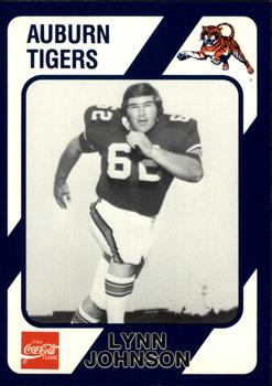 1989 Collegiate Collection Coke Auburn Tigers (580) #480 Lynn Johnson Front