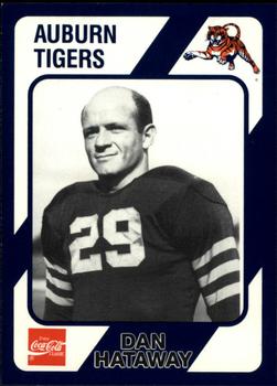 1989 Collegiate Collection Coke Auburn Tigers (580) #493 Dan Hataway Front