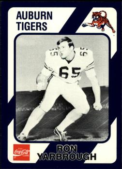 1989 Collegiate Collection Coke Auburn Tigers (580) #499 Ron Yarbrough Front