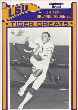 1983 Sunbeam Bread LSU Tigers #32 Orlando McDaniel Front