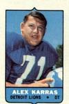 1969 Topps - Four-in-One Singles #NNO Alex Karras Front