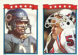1985 Topps Stickers #141 / 153 Walter Payton / Steve Nelson Front