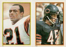 1985 Topps Stickers #12 / 162 James Brooks / Gary Fencik Front