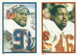 1985 Topps Stickers #18 / 168 Ken Johnson / Adger Armstrong Front