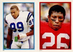 1985 Topps Stickers #61 / 211 Donnell Thompson / Wendell Tyler Front