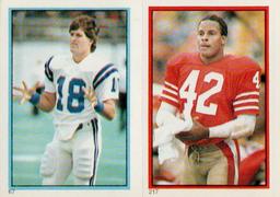1985 Topps Stickers #67 / 217 Mike Pagel / Ronnie Lott Front