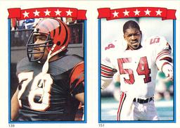 1985 Topps Stickers #139 / 151 Anthony Munoz / E.J. Junior Front