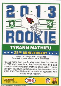 2013 Score #396 Tyrann Mathieu Back