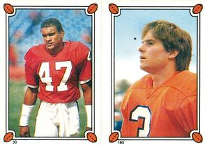 1987 Topps Stickers #30 / 180 Cedric Mack / Rich Karlis Front