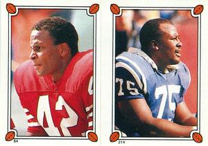 1987 Topps Stickers #64 / 214 Ronnie Lott / Chris Hinton Front