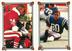 1987 Topps Stickers #67 / 217 Charles Haley / Bill Brooks Front