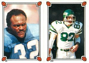 1987 Topps Stickers #84 / 233 Garry James / Mickey Shuler Front