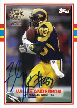 2013 Topps Archives - Fan Favorite Autographs #FFA-WFA Willie Anderson Front