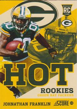 2013 Score - Hot Rookies Retail #19 Johnathan Franklin Front