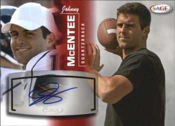 2013 SAGE - Autographs Red #33 Johnny McEntee Front