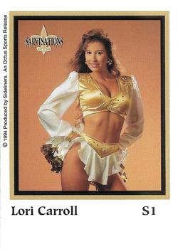 1994-95 Sideliners Pro Football Cheerleaders - Sideline Swimsuit #S1 Lori Carroll Back