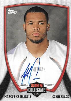 2013 Bowman - Topps NFLPA Collegiate Bowl Autographs #53 Marcus Cromartie Front