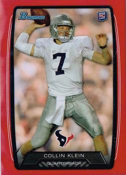 2013 Bowman - Red #154 Collin Klein Front