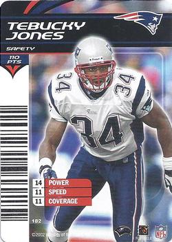 2002 NFL Showdown #182 Tebucky Jones Front